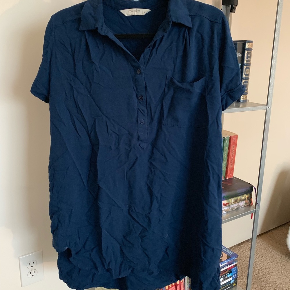Blue T-Shirt dress/tunic